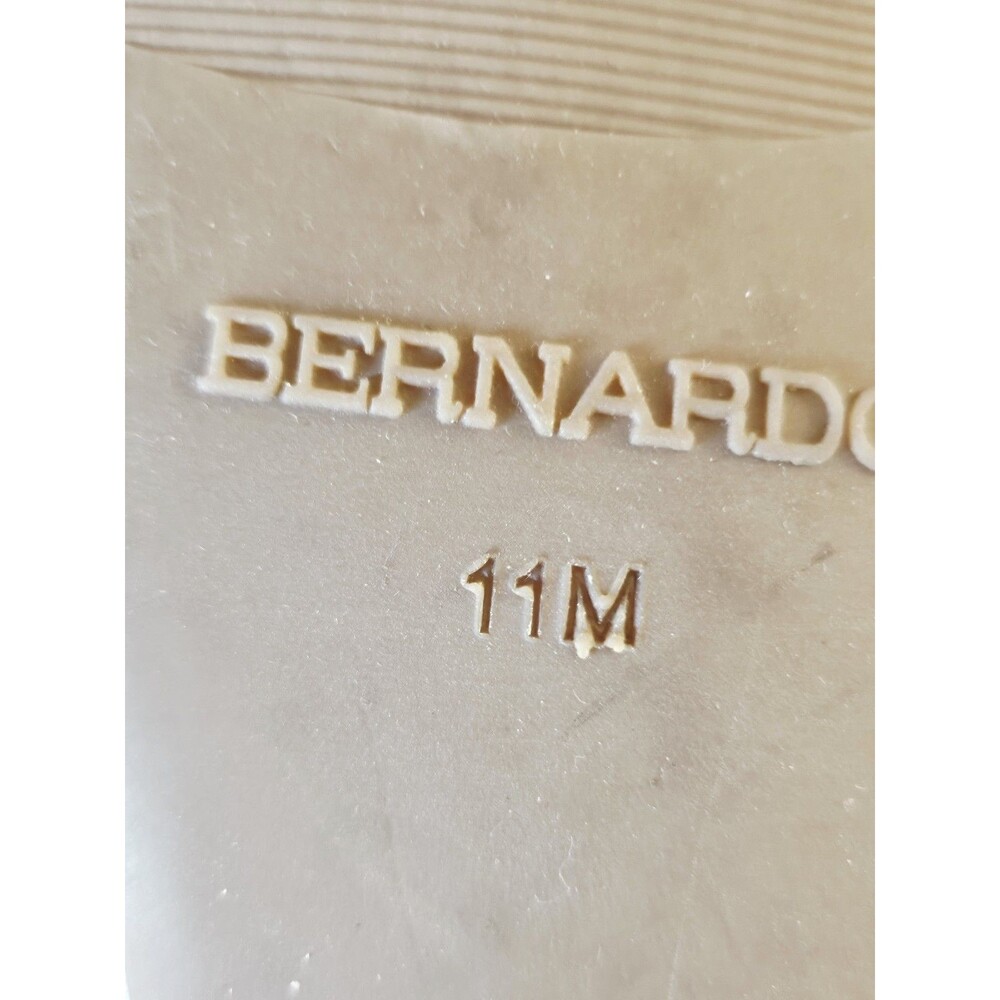 Bernardo Men's Size 11M Beige Leather Whipstitch Mules - Picture 10 of 10